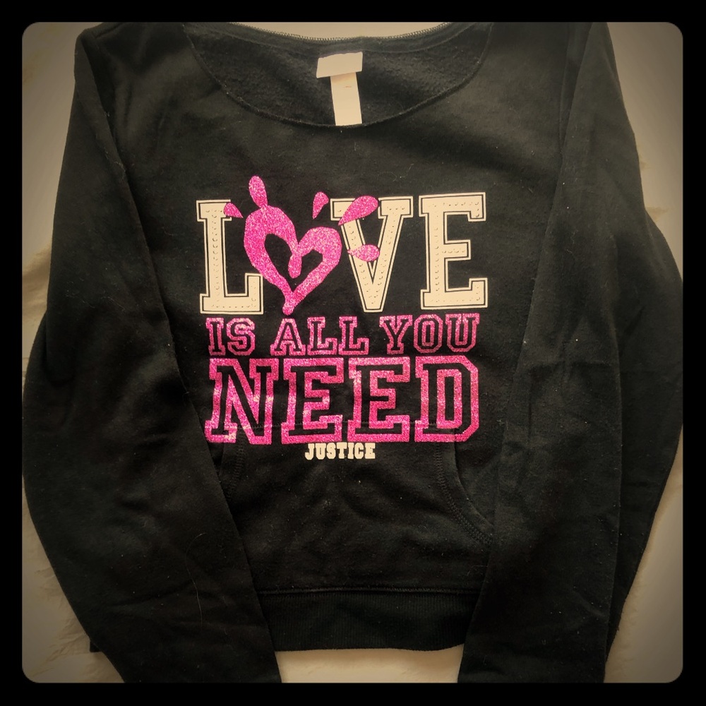 Girls glitter sweatshirt